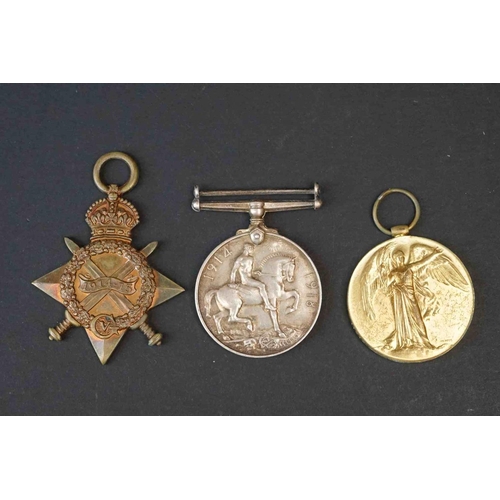 193 - A Pair Of British World War One Full Size Medal Trio's And Death Plaques To Brothers, The First Trio... 