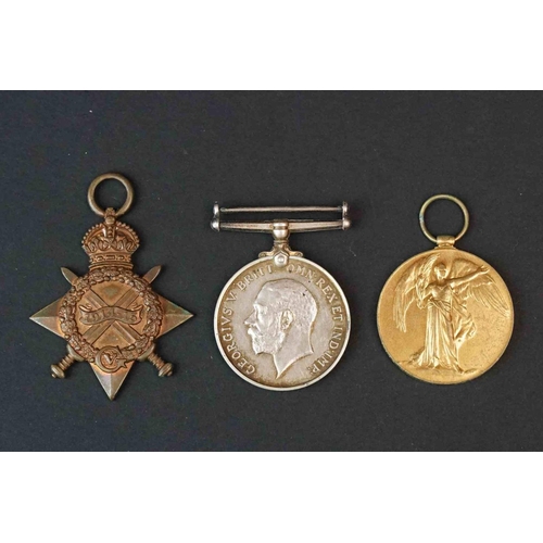 193 - A Pair Of British World War One Full Size Medal Trio's And Death Plaques To Brothers, The First Trio... 