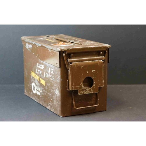 198 - A British Military Ammunition Box Originally Containing Six 51mm Rounds.