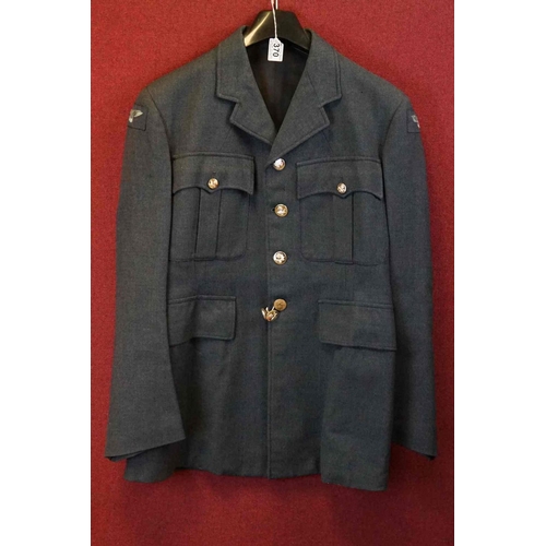 370 - A British 1955 Dated Royal Air Force / RAF No.1 (Home Dress) Service Jacket With Anodised Kings Crow... 