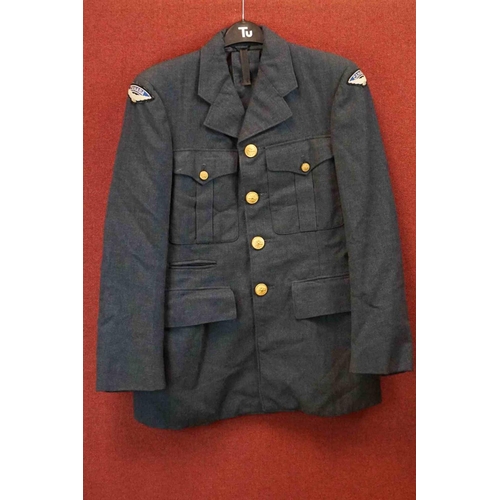 372 - A British Pre 1953 Royal Canadian Air Force Service Dress Tunic, Gilt Plated Brass R.C.A.F. Buttons,... 