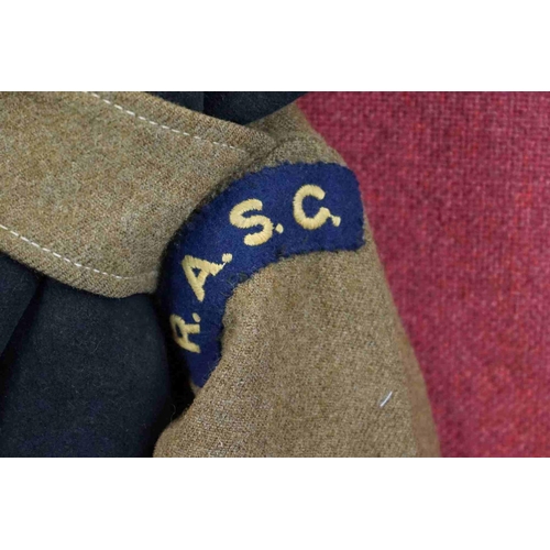 374 - A British 1949 Dated Army Serge Battledress Blouse With Original R.A.S.C. / Royal Army Service Corps... 