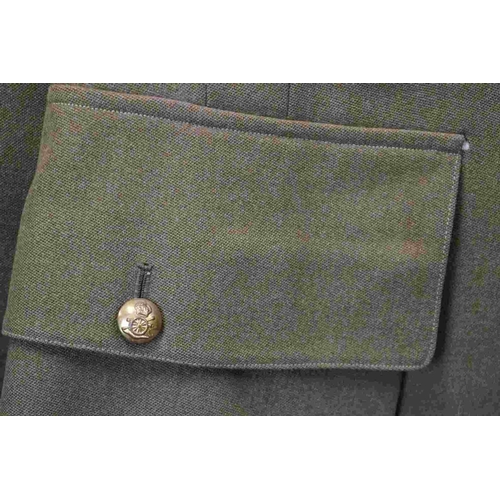 375 - A British 1943 Dated Royal Artillery Regiment Officers Service Dress Tunic, Kings Crown Regimental B... 