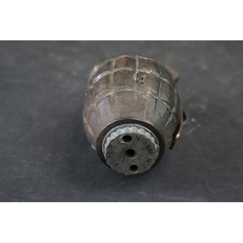 140A - A British World War One Inert Mills Grenade No.36M Mk.1 Complete With Clip And Pin.