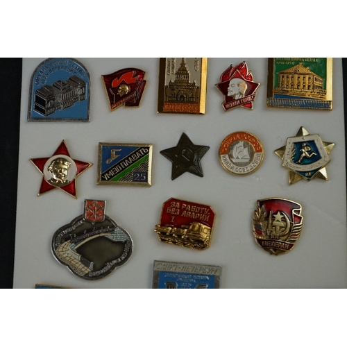 423 - A Small Collection Of Russian Military And Commemorative Badges.