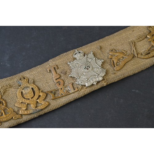 431 - Two British Military Belts To Include A Brown Leather Sam Browne Examples Both Decorated With Britis... 