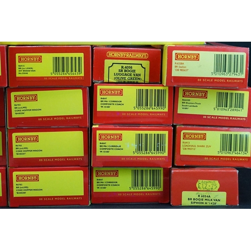 45 - 32 Boxed Hornby OO gauge items of rolling stock to include R6783  & R6512 Pack of 3 etc