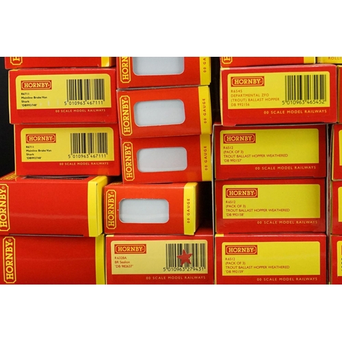 45 - 32 Boxed Hornby OO gauge items of rolling stock to include R6783  & R6512 Pack of 3 etc