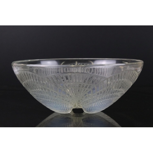 10 - Rene Lalique ' Coquilles ' pattern opalescent glass Bowl, model no. 3200, inscribed R Lalique France... 