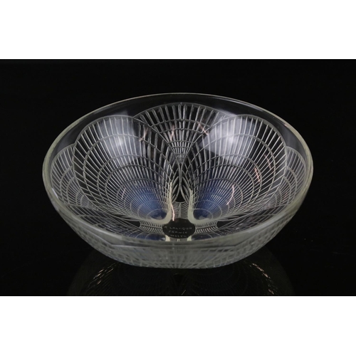 10 - Rene Lalique ' Coquilles ' pattern opalescent glass Bowl, model no. 3200, inscribed R Lalique France... 