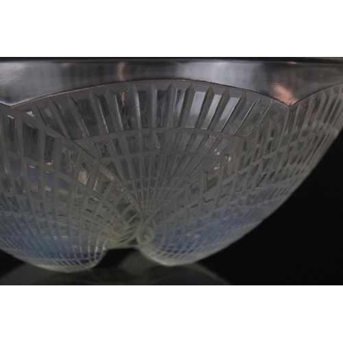 10 - Rene Lalique ' Coquilles ' pattern opalescent glass Bowl, model no. 3200, inscribed R Lalique France... 