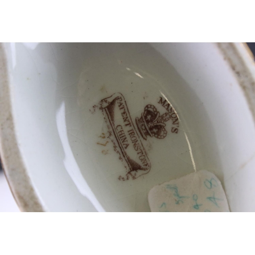 53 - 19th century Mason's Ironstone Spill Vase with chinoiserie decoration, 15cms high
