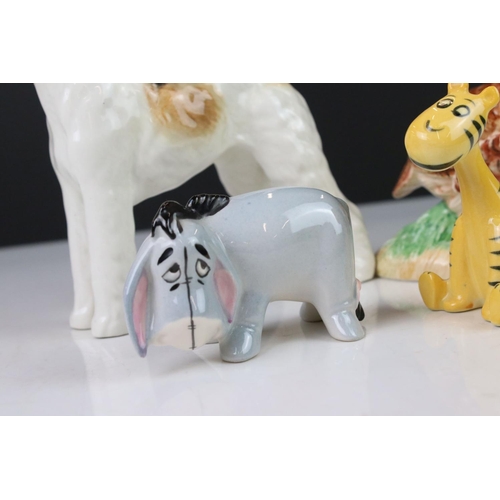 67 - Beswick Wired-Haired Terrier ' Talavera Romulus ', Beswick Walt Disney Winnie the Pooh ' Tigger ' an... 