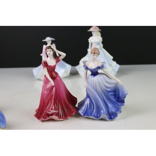 76 - Eleven Coalport Figurines, tallest 15cms