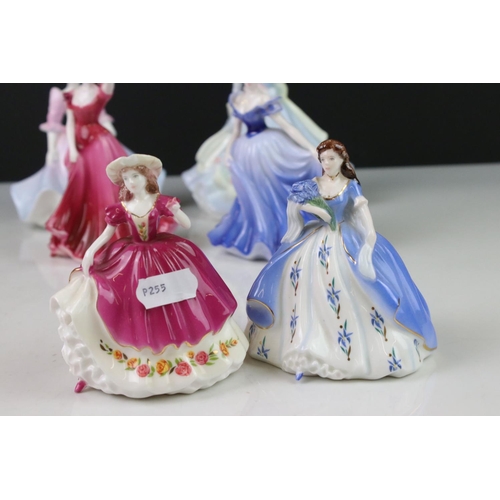 76 - Eleven Coalport Figurines, tallest 15cms