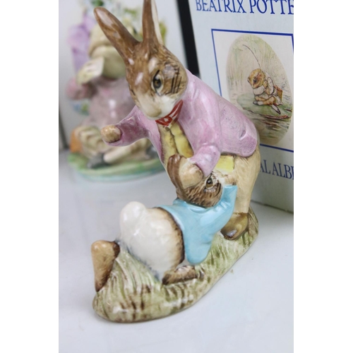 82 - Collection of Fourteen Boxed Beswick and Royal Albert Beatrix Potter Figures together with Two Boxed... 
