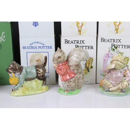 82 - Collection of Fourteen Boxed Beswick and Royal Albert Beatrix Potter Figures together with Two Boxed... 