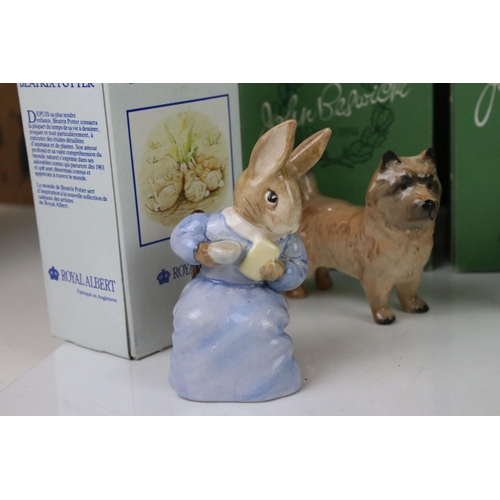 82 - Collection of Fourteen Boxed Beswick and Royal Albert Beatrix Potter Figures together with Two Boxed... 