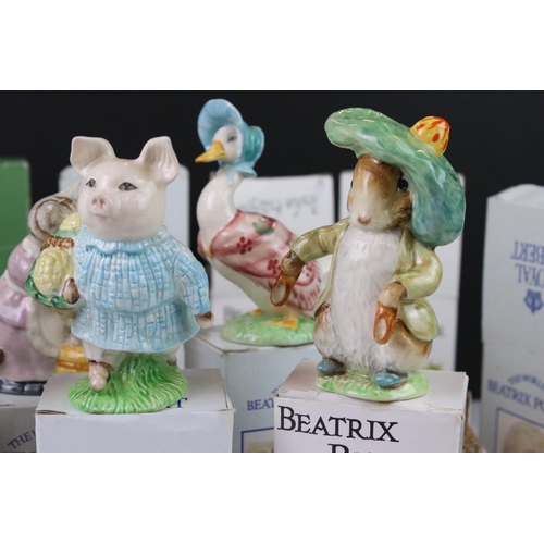 82 - Collection of Fourteen Boxed Beswick and Royal Albert Beatrix Potter Figures together with Two Boxed... 