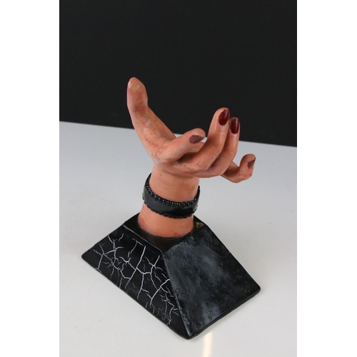 104 - An early 20th century Aertex advertising hand, stands approx 29cm in height.