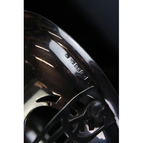 106 - WMF Art Nouveau Silver Plated Centrepiece, the pierced bowl raised on a pierced footed base with twi... 