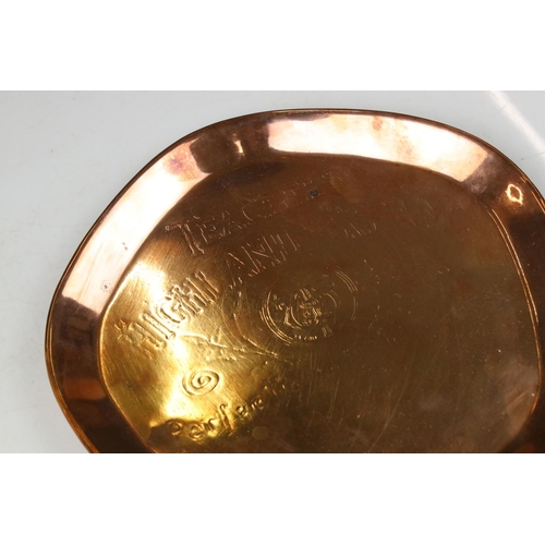 90 - Advertising - Copper ' Teacher's Highland Cream Whisky ' Bar Tray