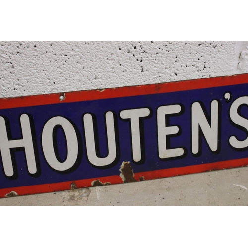 94 - An original Van Houten's Cocoa enamel sign