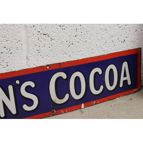 94 - An original Van Houten's Cocoa enamel sign