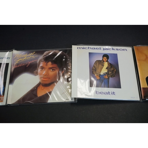 29 - Vinyl - Michael Jackson 9 singles pack on Epic, in PVC fold out wallet, picture sleeve singles on re... 