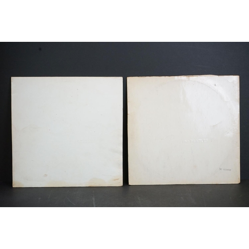 42 - Vinyl - The Beatles White Album x 2 to include a mono No.0228898 top opener, and an unnumbered side ... 