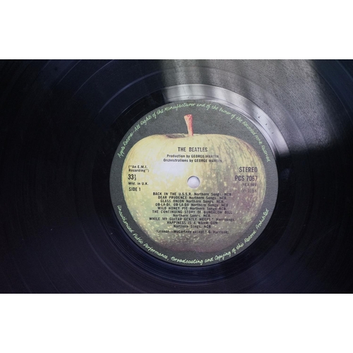 42 - Vinyl - The Beatles White Album x 2 to include a mono No.0228898 top opener, and an unnumbered side ... 