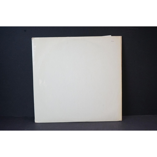 48 - Vinyl - The Beatles White Album, Stereo, No 0548394 top opener with 4 photographs, poster, black inn... 