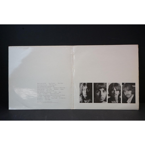 49 - Vinyl - The Beatles White Album Stereo No.164294 side opener.  No photographs, poster only.  White i... 