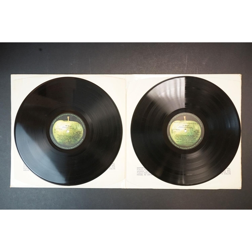 49 - Vinyl - The Beatles White Album Stereo No.164294 side opener.  No photographs, poster only.  White i... 