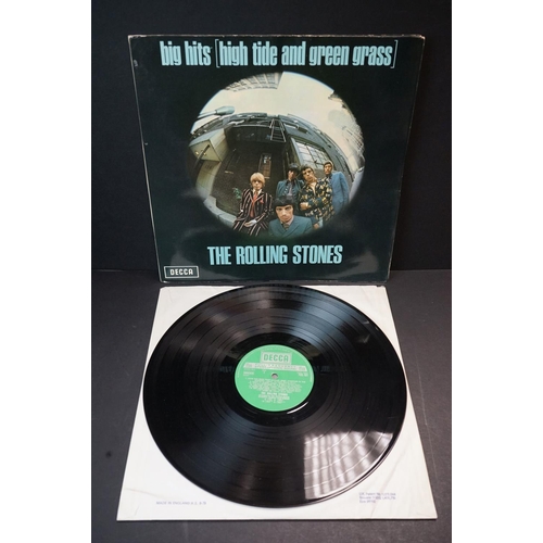 59 - Vinyl - The Rolling Stones 5 copies of Big Hits (High Tide & Green Grass) various pressings.  All ha... 