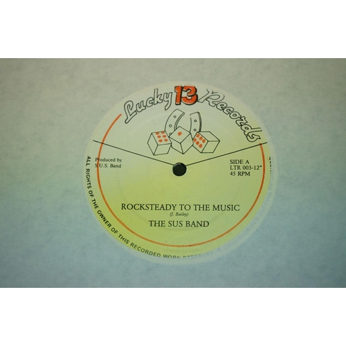 312 - Vinyl - Reggae / Rocksteady / Ska - The SUS Band - 5 dead stock copies of Rocksteady To The Music / ... 