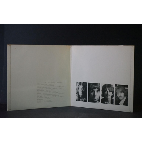 5 - Vinyl - The Beatles White Album PMC 7067 mono top opener No. 0004532.  Sleeve has discolouration and... 