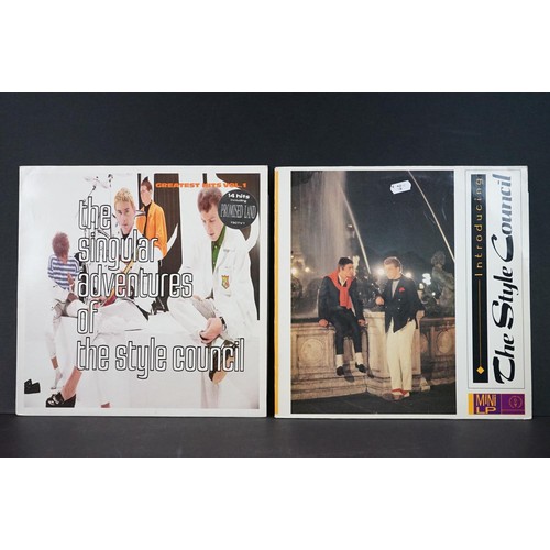 310A - Vinyl - 9 Style Council LP's including some duplication featuring Cafe Bleu x 2, Introducing, The Si... 