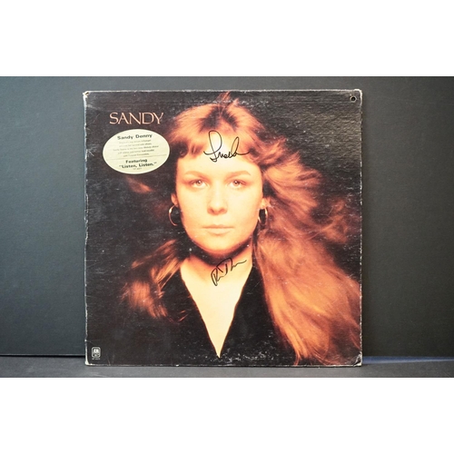 Vinyl & Autographs - Sandy Denny - Self Titled LP signed by