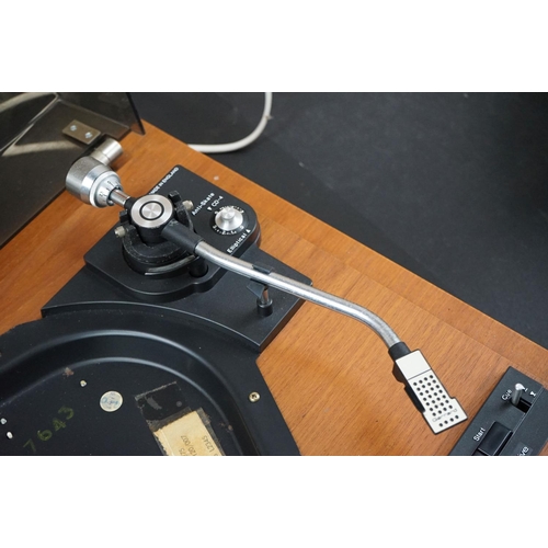 1 - Two Garrard turntables / record decks, to include Garrard Direct Drive DD75 & Deccasound 613, both u... 