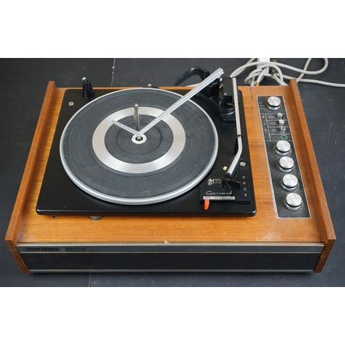 1 - Two Garrard turntables / record decks, to include Garrard Direct Drive DD75 & Deccasound 613, both u... 