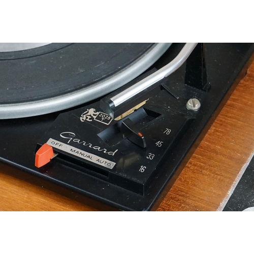 1 - Two Garrard turntables / record decks, to include Garrard Direct Drive DD75 & Deccasound 613, both u... 