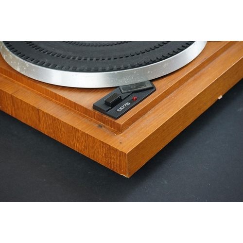 1 - Two Garrard turntables / record decks, to include Garrard Direct Drive DD75 & Deccasound 613, both u... 