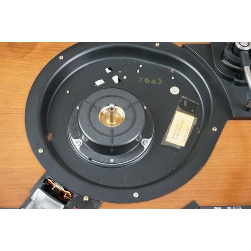 1 - Two Garrard turntables / record decks, to include Garrard Direct Drive DD75 & Deccasound 613, both u... 