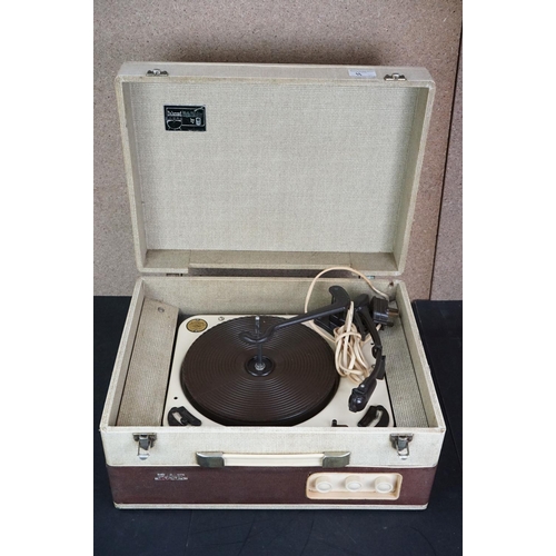 11 - Four vintage record players, to include  E.A.R 1960 Garrard turntable Model RC120/4H, Bush SRP 31C G... 