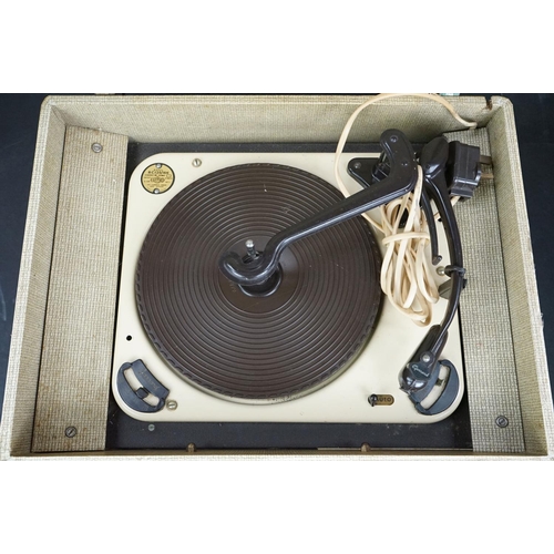 11 - Four vintage record players, to include  E.A.R 1960 Garrard turntable Model RC120/4H, Bush SRP 31C G... 