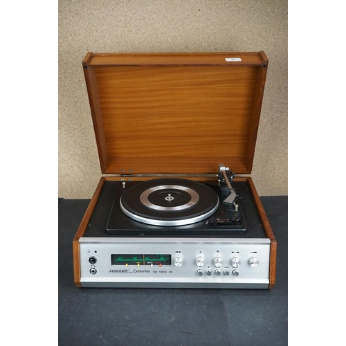 2 - Two Garrard turntables / record decks, to include Dynatron HFC31A & Hacker Centurion GA 500, both un... 