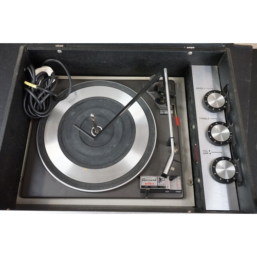 20 - Three vintage record players, to include HMV 2012 Garrard Model 2000, Dansette Tempo Garrard Autosli... 