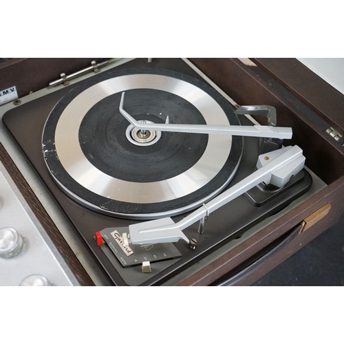 20 - Three vintage record players, to include HMV 2012 Garrard Model 2000, Dansette Tempo Garrard Autosli... 