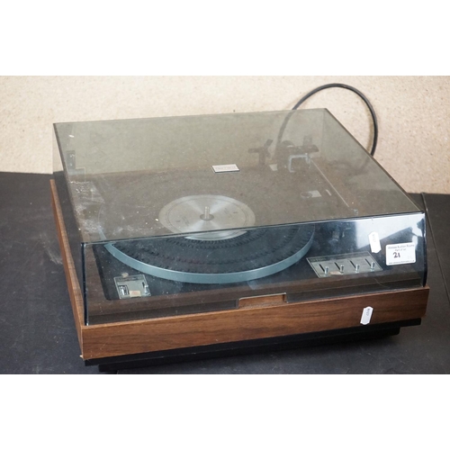 21 - Three Garrard turntables / record decks, to include SL 75 B in original packaging, Deccasound 613 Ga... 